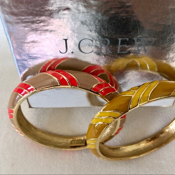 J Crew enamel bangle bracelets - Picture 2 of 4